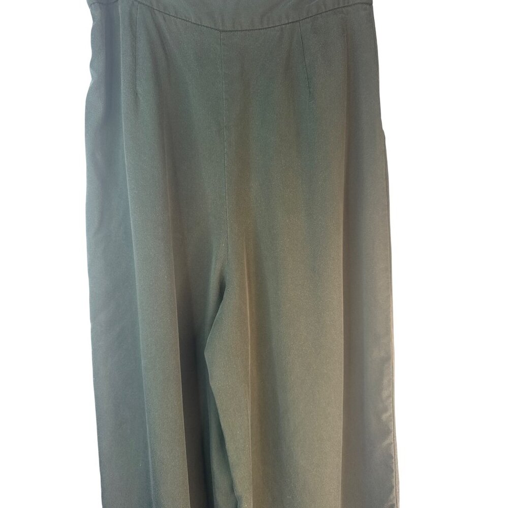 2/$30 ZARA Womens Medium Olive Green Wide Leg Pants - Picture 12 of 15